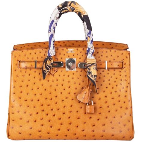 hermes brown ostrich birkin|hermes ostrich bags for sale.